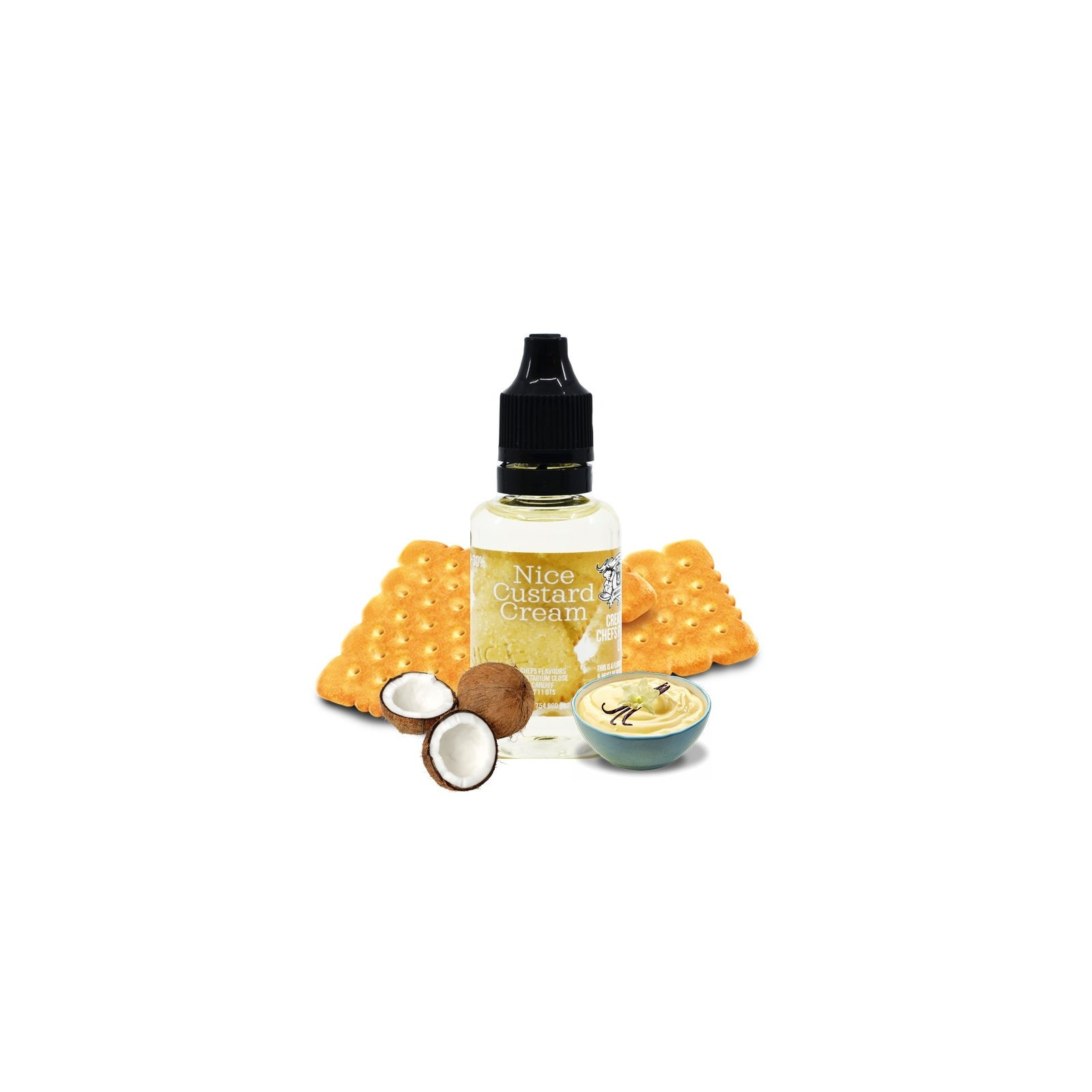 Concentré Nice Custard Cream 30ml - Chefs Flavours