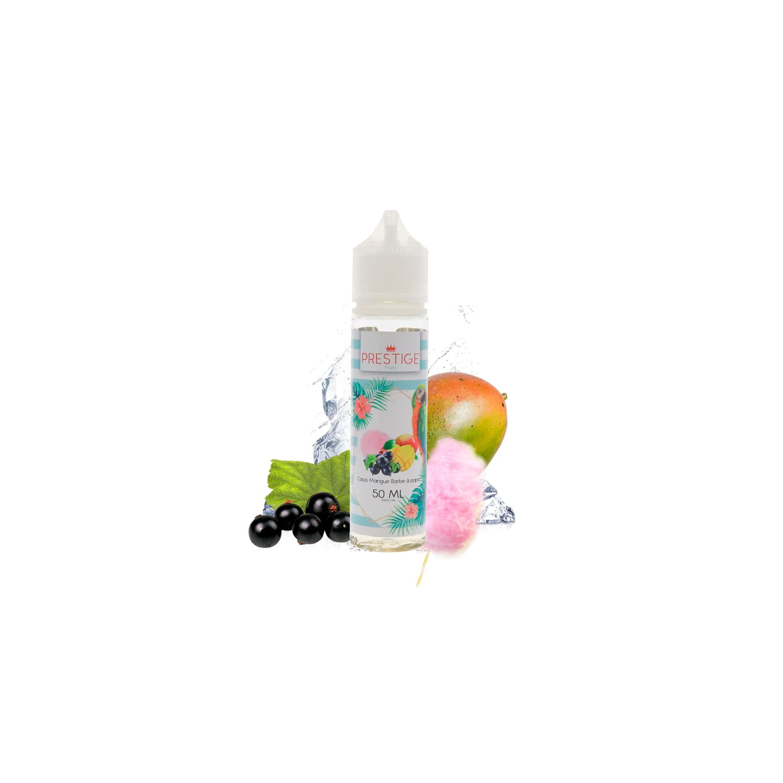Cassis Mangue Barbe à Papa 50 ml - Prestige Fruits