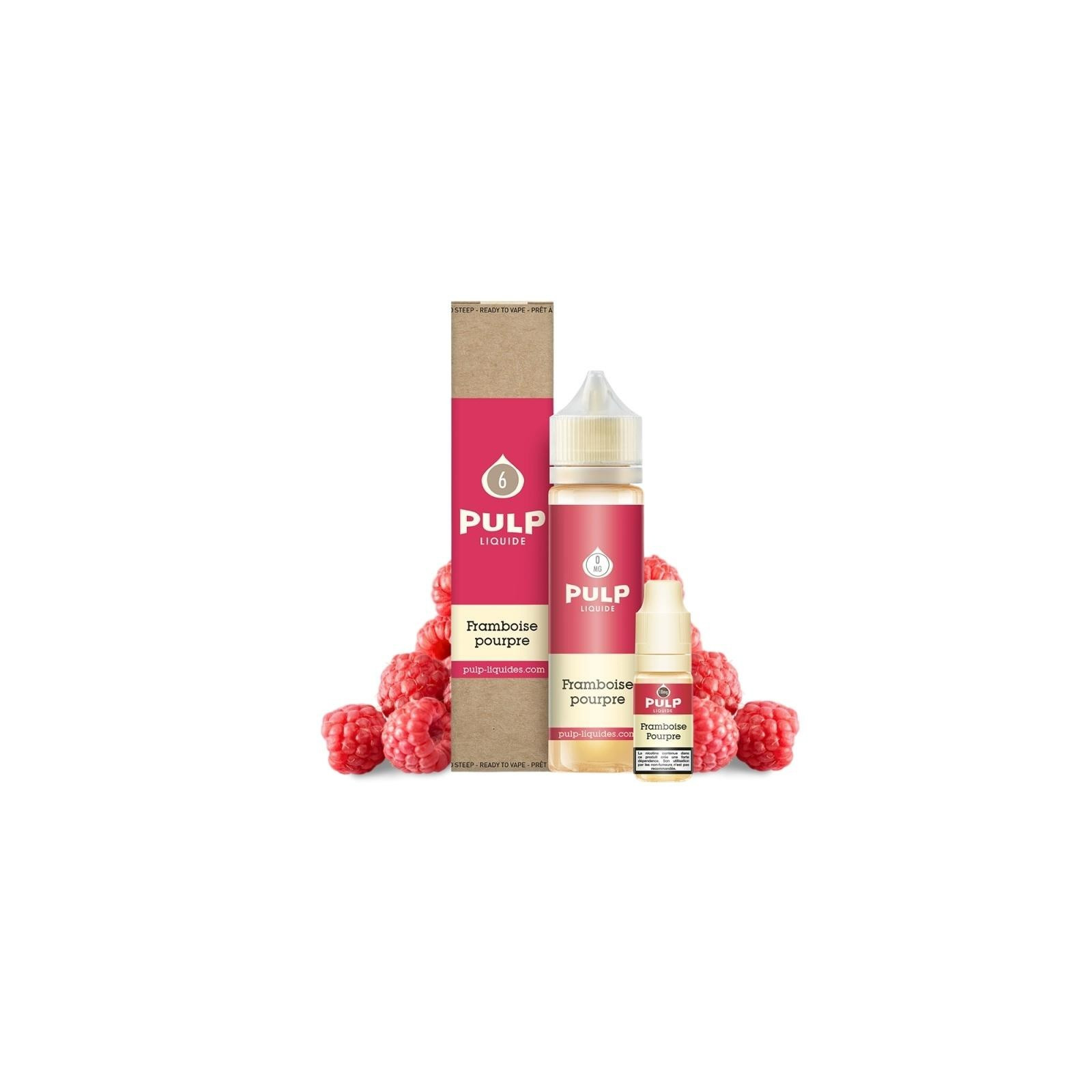 Framboise Pourpre 60ml (Pack liquide et boosters) - Pulp