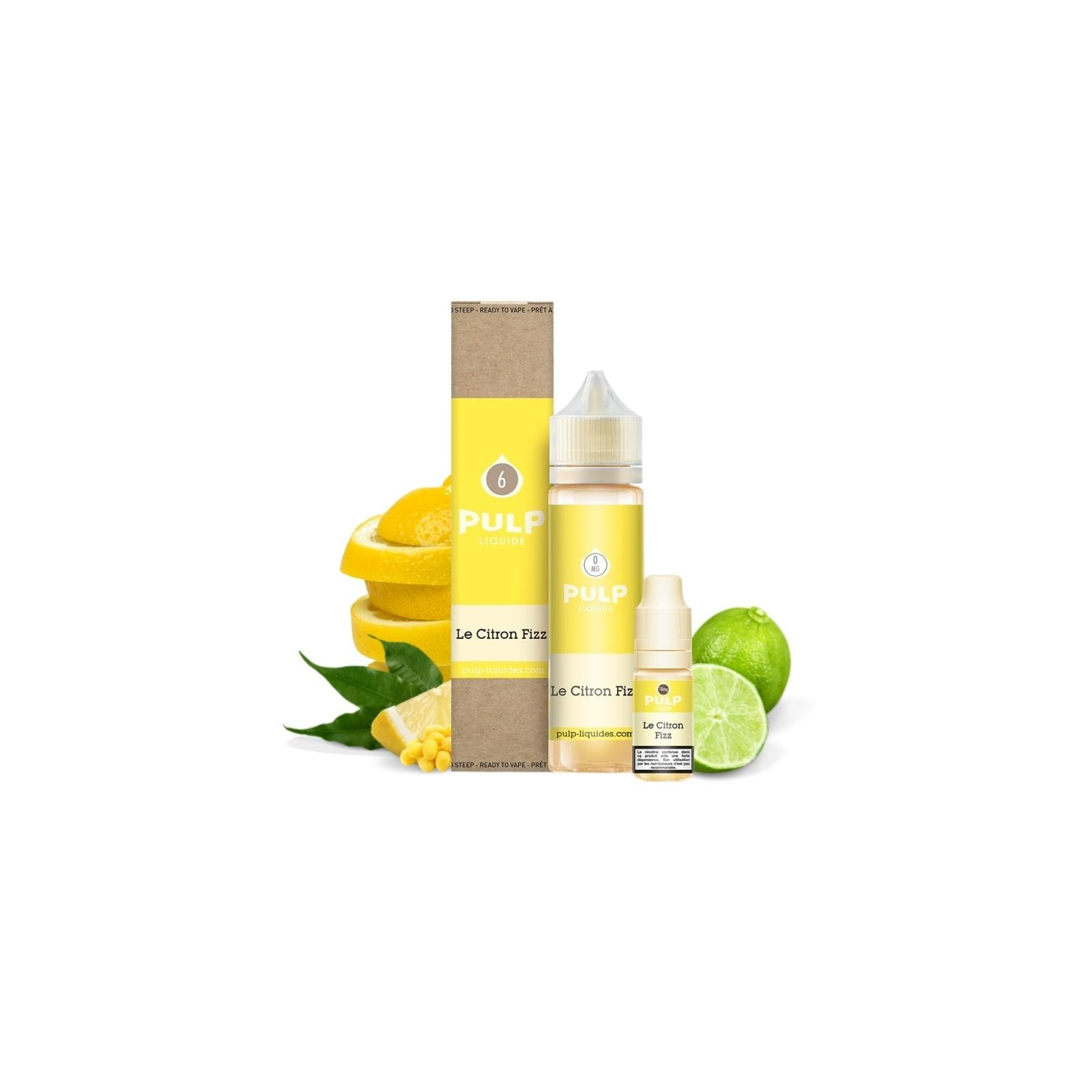 Citron Fizz 60ml (Pack liquide et boosters) - Pulp