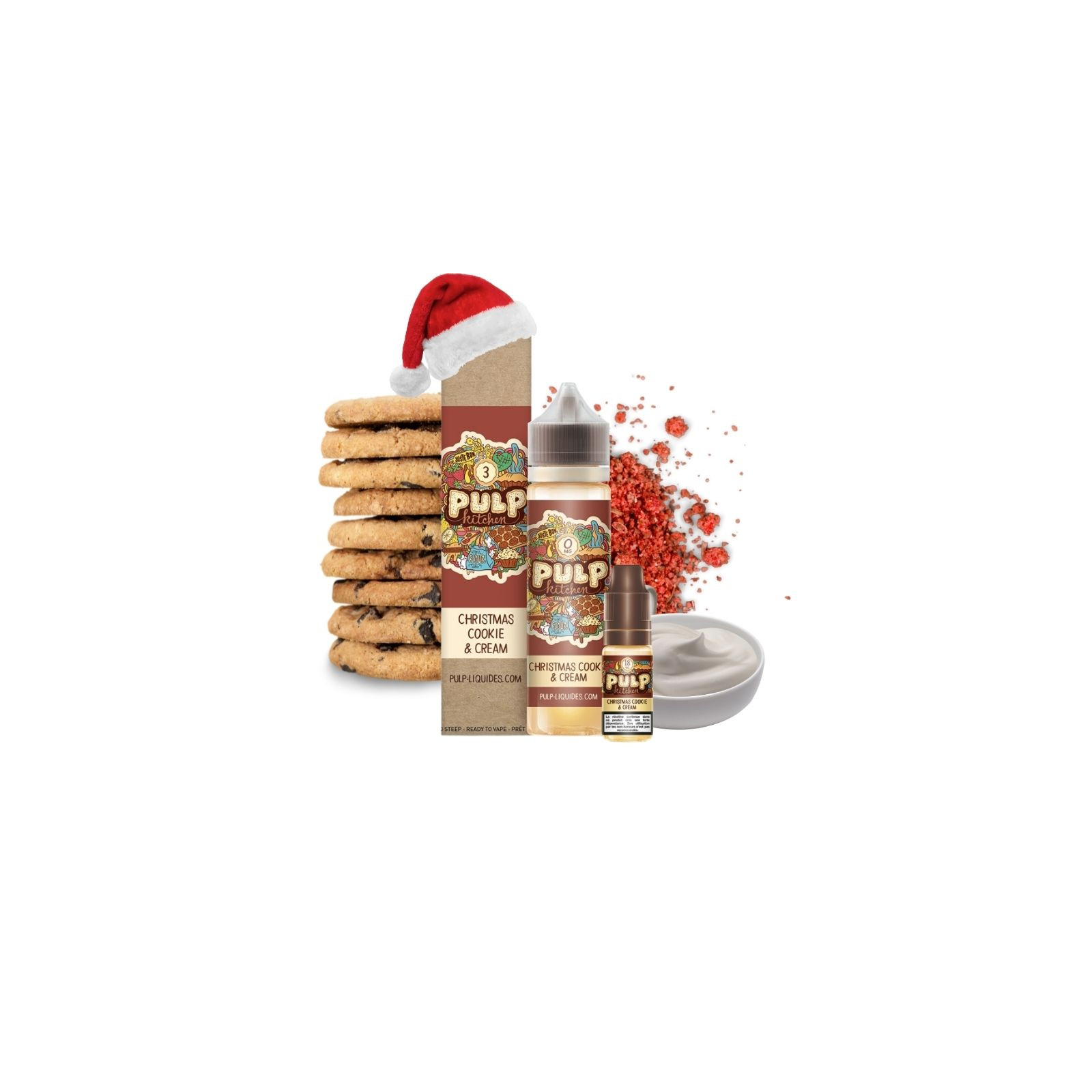 Pack 60 ml Christmas Cookie & Cream - Pulp