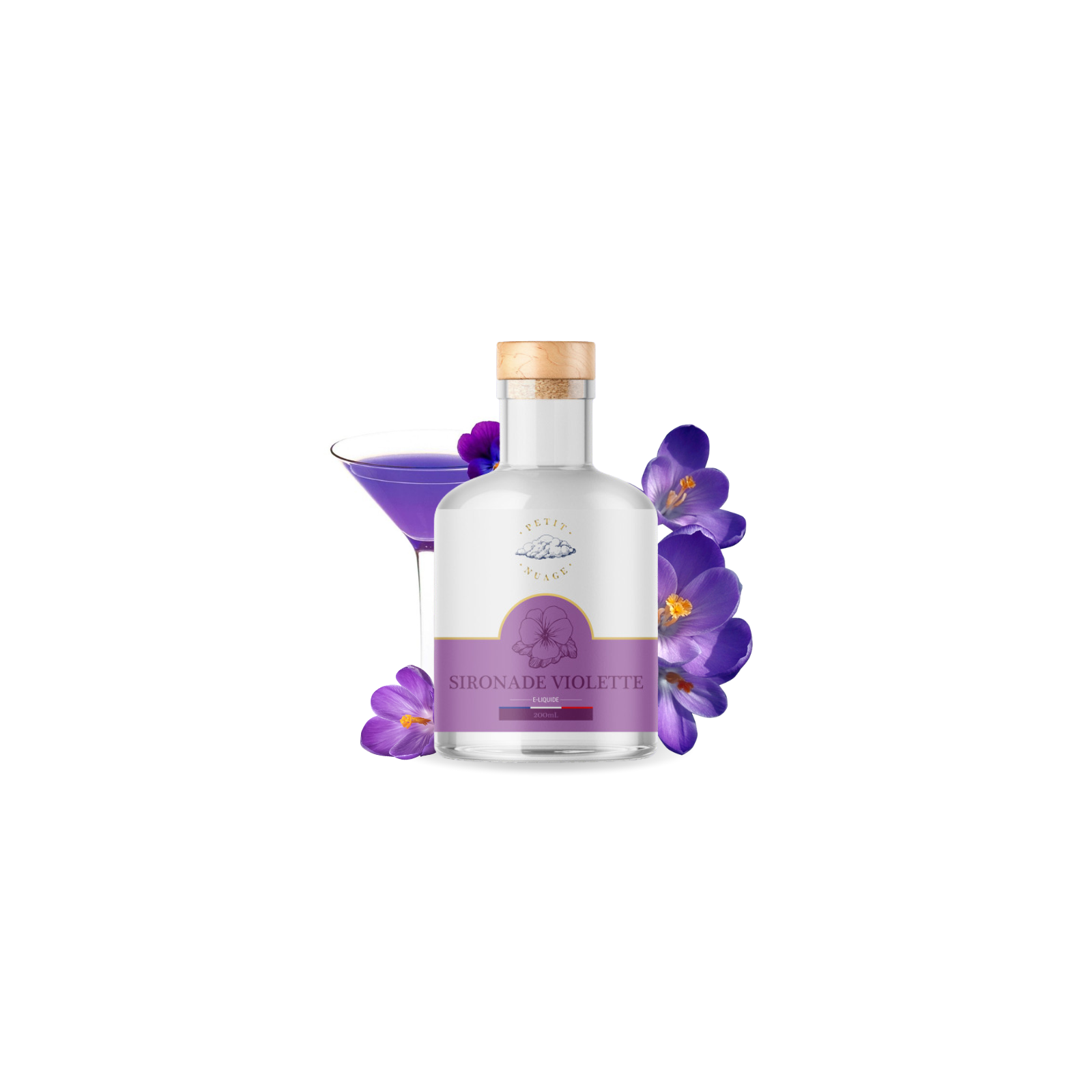 E-liquide Sironade Violette 200 ml Petit Nuage | Le Petit Fumeur