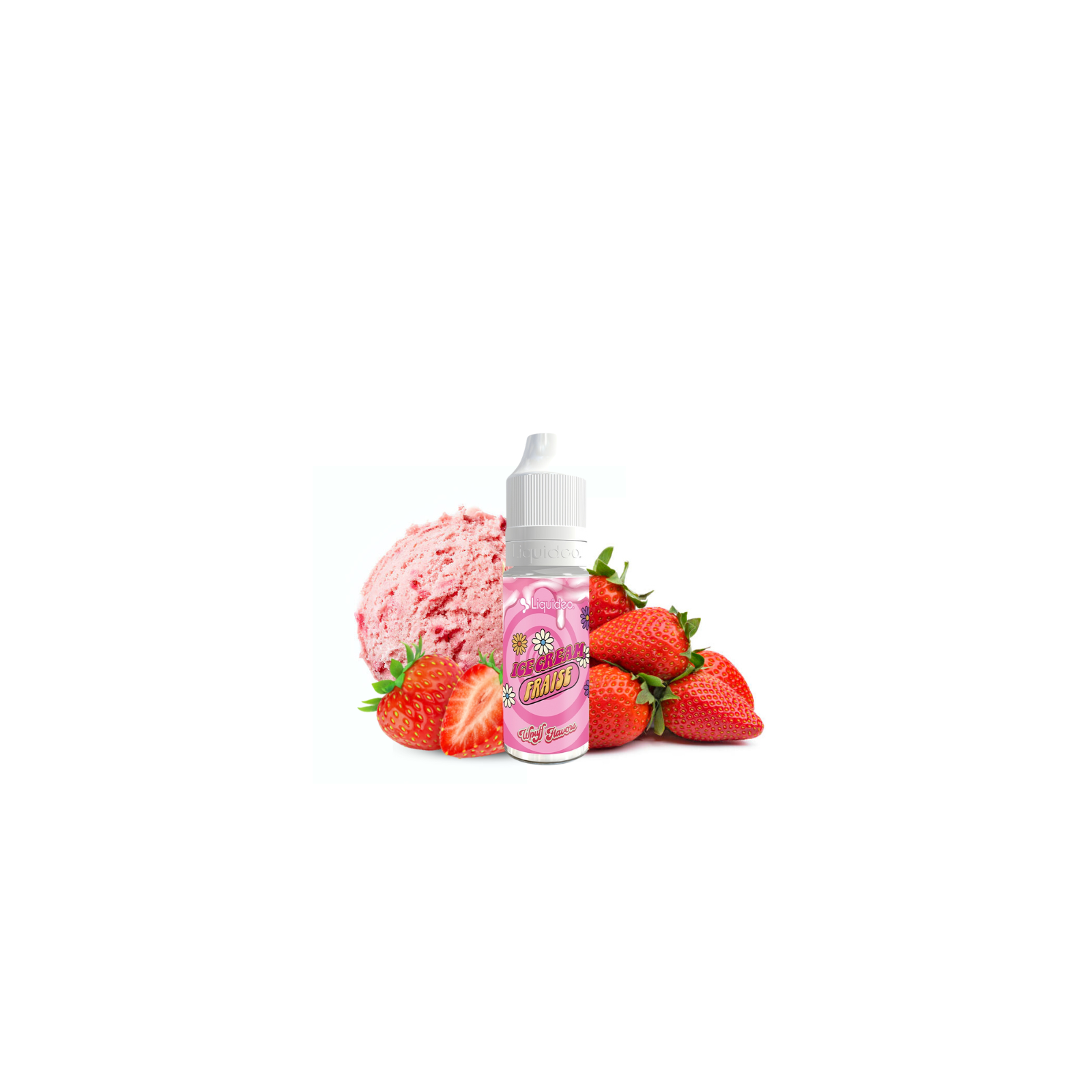 E-liquide Ice Cream Fraise 10 ml Wpuff Flavors | Le Petit Fumeur