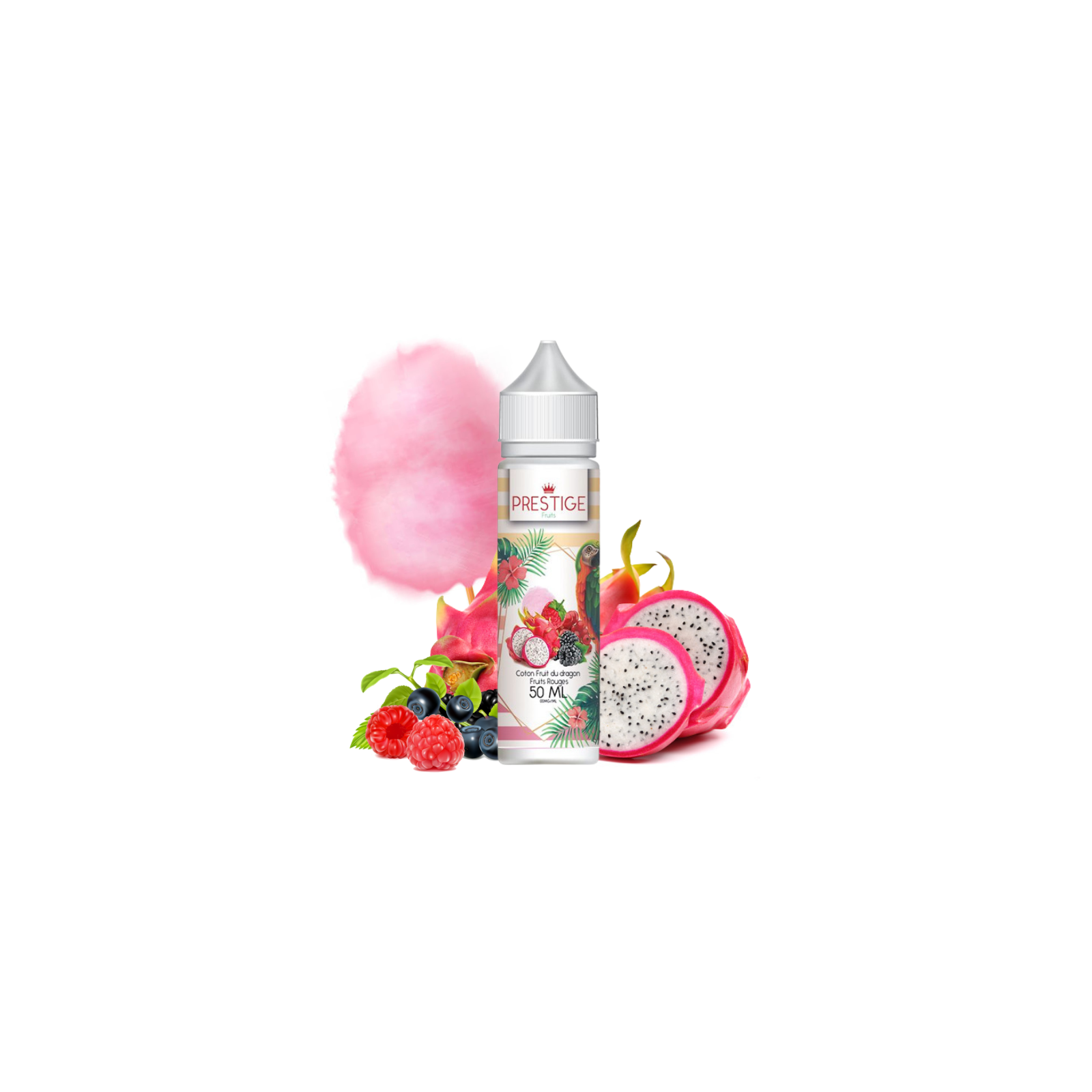E-liquide Cotton Candy Fruit du Dragon Fruits Rouges 50 ml Prestige Fruits | Le Petit Fumeur