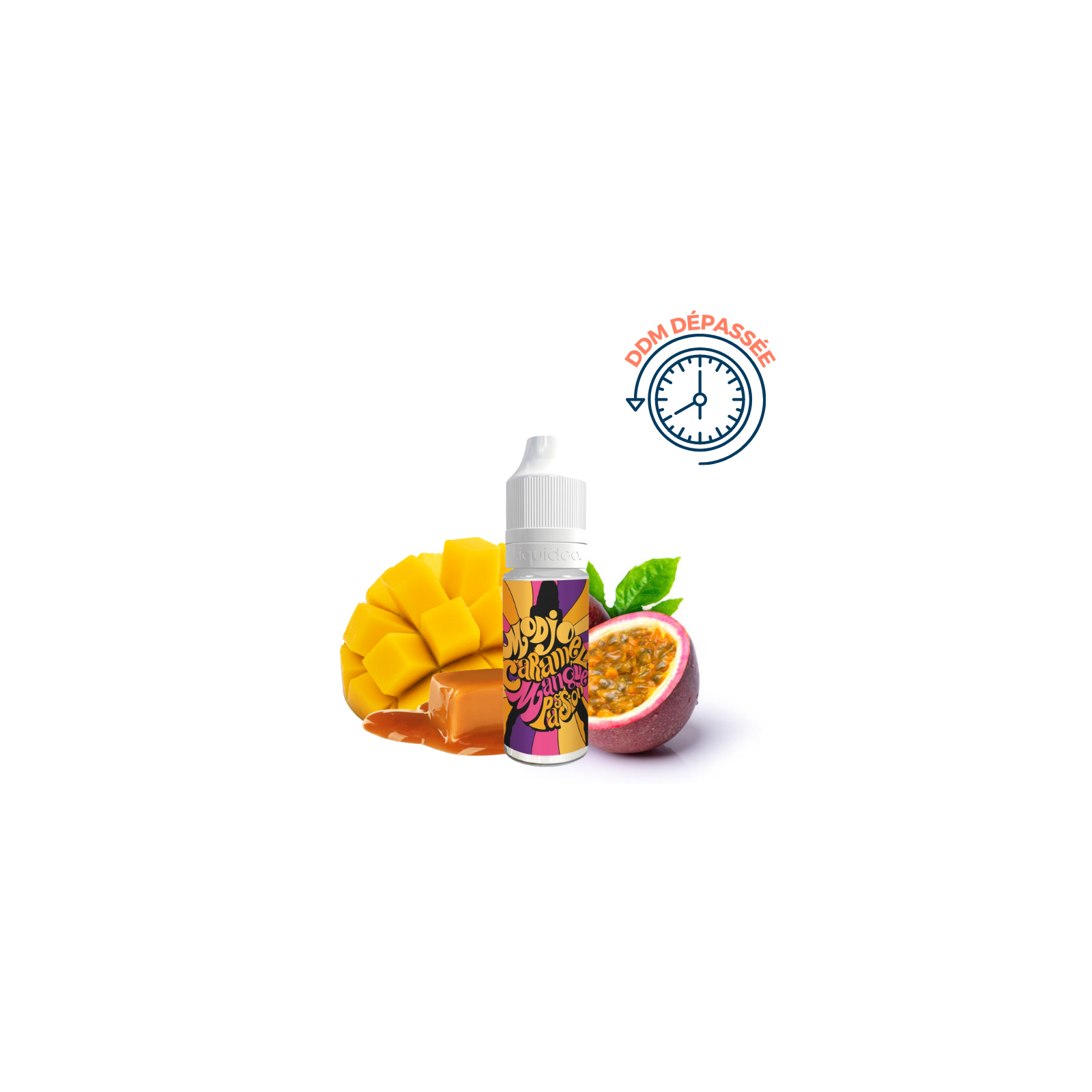 E-liquide Modjo Caramel Mangue Passion 10 ml DLUO/DDM dépassée