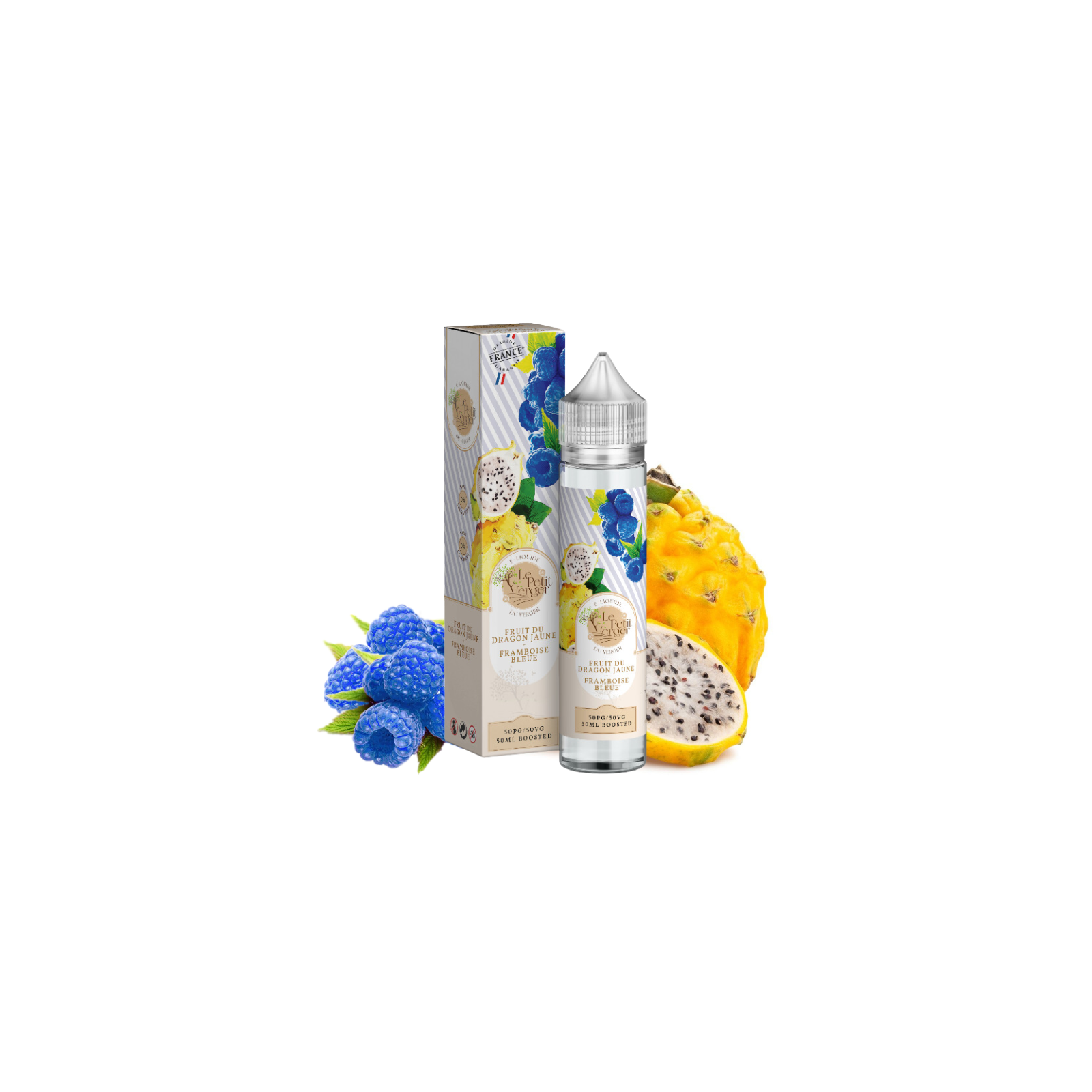 E-liquide Fruit du Dragon Jaune Framboise Bleue 50 ml Le Petit Verger | Le Petit Fumeur