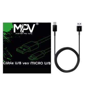 Câble USB vers MICRO USB MPV | Le Petit Fumeur