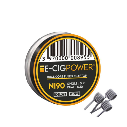 Coils Ni90 Dual Core Fused Clapton E-Cig Power | Le Petit Fumeur