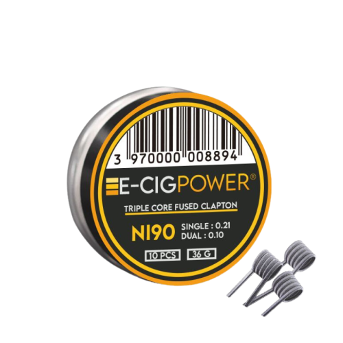 Coils Ni90 Triple Core Fused Clapton E-Cig Power | Le Petit Fumeur