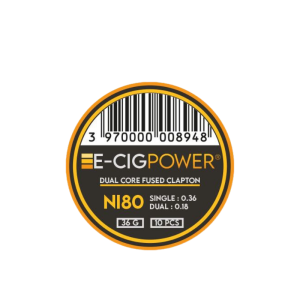 Coils Ni80 Dual Core Fused Clapton E-Cig Power | Le Petit Fumeur