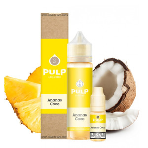 E-liquide Ananas Coco 60 ml (Pack e-liquide + booster) Pulp | Le Petit Fumeur