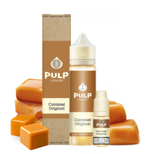 E-liquide Caramel Original 60 ml (Pack e-liquide + booster) Pulp | Le Petit Fumeur