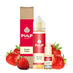 E-liquide Fraise Rubis Rose 60 ml (Pack e-liquide + booster) Pulp | Le Petit Fumeur