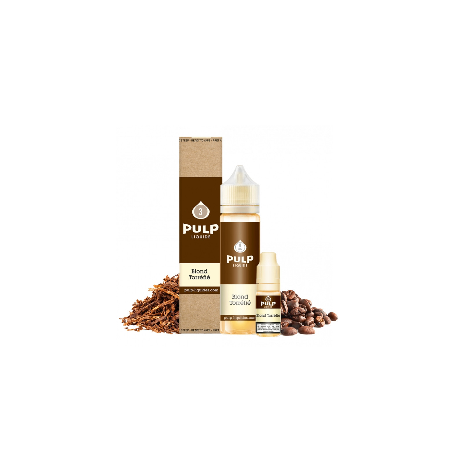 E-liquide Blond Torréfié 60 ml (Pack e-liquide + booster) Pulp | Le Petit Fumeur