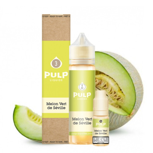 E-liquide Melon Vert de Séville 60 ml (Pack e-liquide + booster) Pulp | Le Petit Fumeur