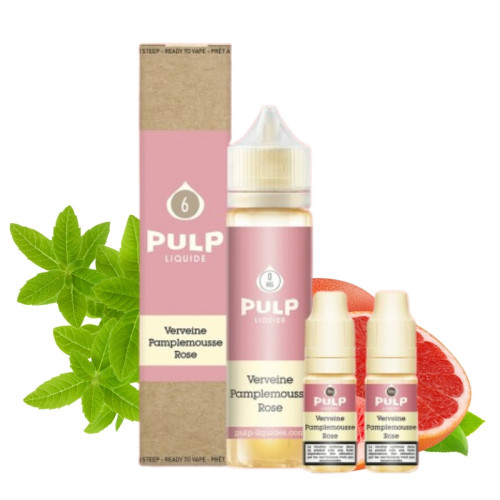 E-liquide Verveine Pamplemousse Rose 60 ml (Pack e-liquide + booster) Pulp | Le Petit Fumeur