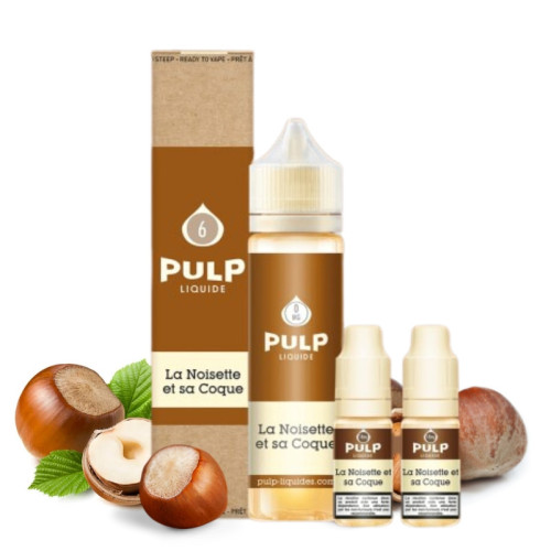 E-liquide La Noisette et sa Coque 60 ml (Pack e-liquide + booster) Pulp | Le Petit Fumeur