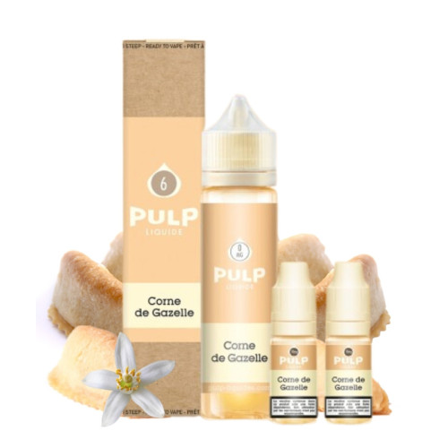 E-liquide Corne de Gazelle 60 ml (Pack e-liquide + booster) Pulp | Le Petit Fumeur
