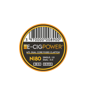 Coils Ni80 MTL Dual Core Fused Clapton E-Cig Power | Le Petit Fumeur