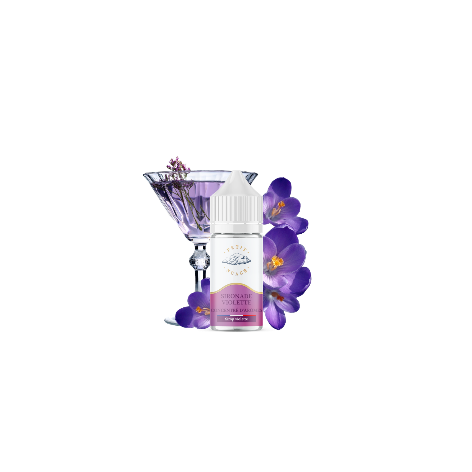 Concentré Sironade Violette 30 ml Petit Nuage | Le Petit Fumeur