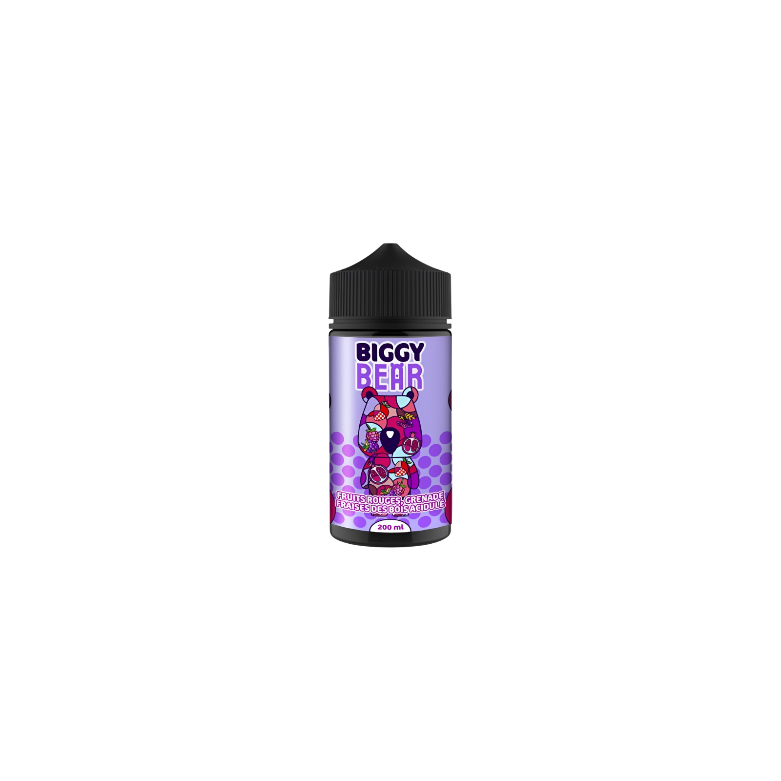 E-liquide Fruits Rouges Grenade Fraises des Bois Acidulé 200 ml Biggy Bear | Le Petit Fumeur