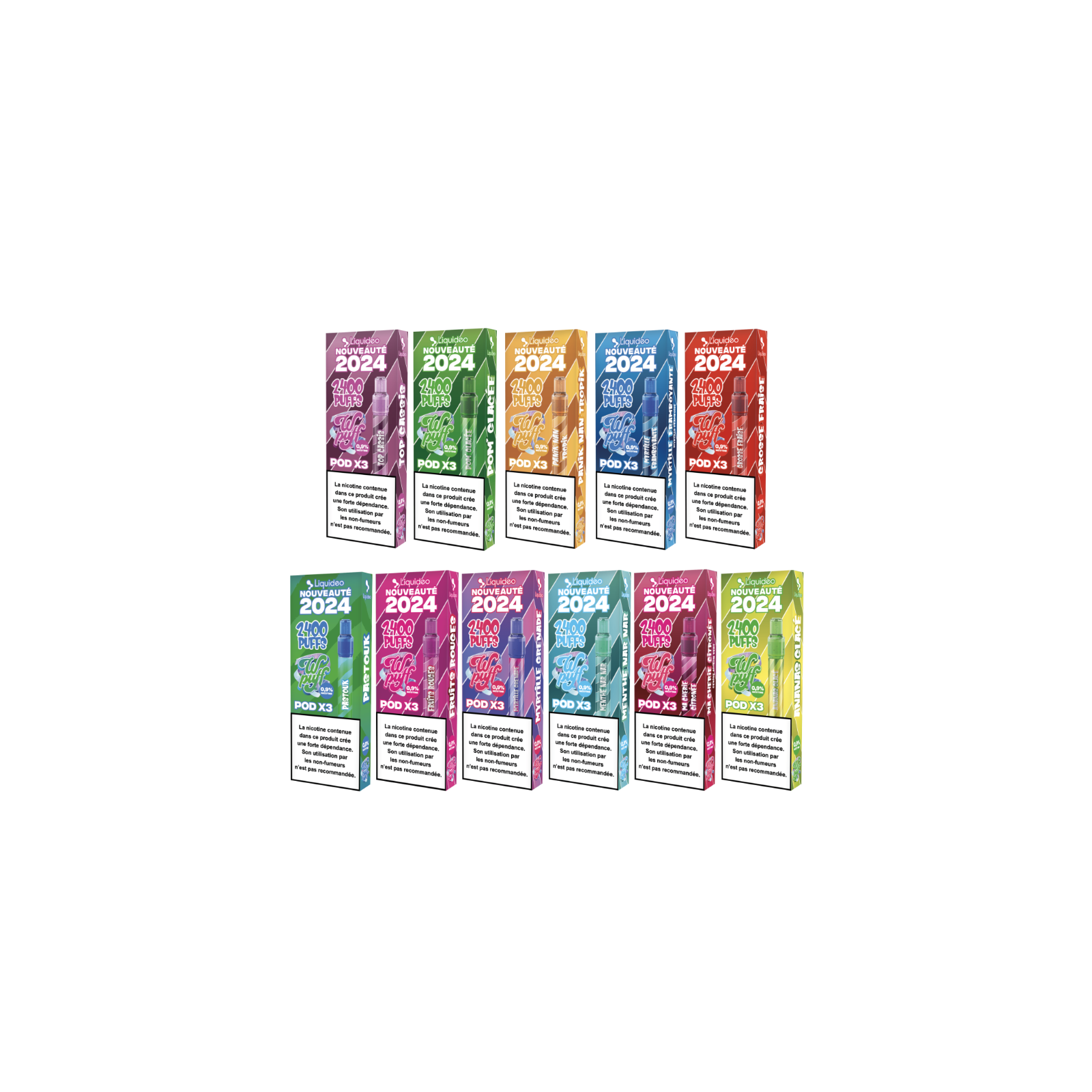 Starter Kit Wpuff 2.0 2400 puffs - Wpuff By Liquideo | Le Petit Fumeur