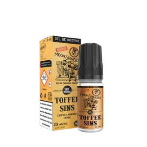 E-liquide Toffee Sins 10 ml Sels de Nicotine Moonshiners | Le Petit Fumeur