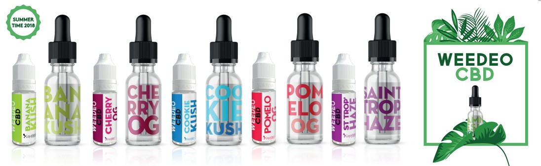 Eliquides CBD Weedeo de Liquideo de la nouveaute a decouvrir